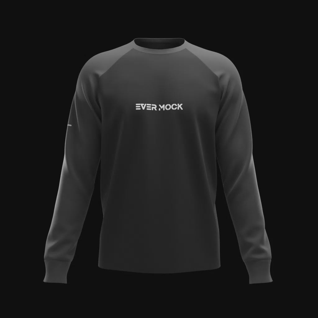 3D Long Sleeves Raglan T-Shirt Oversized Mockup Blender Animation Rotating 360 Design Video Clothing Brand T Shirt Business DTF DTG Screen Printing Fashion Streetwear Embroidery Cotton Ultra Hyper Realistic Tutorial Heat Transfer Marketing Sales ecommerce