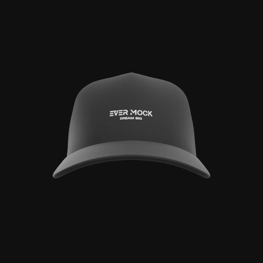 3D Trucker Cap Hat Mesh Oversized Mockup Blender Animation Rotating 360 Design Video Clothing Brand T Shirt Business DTF DTG Screen Printing Fashion Streetwear Embroidery Cotton Ultra Hyper Realistic Tutorial Heat Transfer Marketing Sales ecommerce